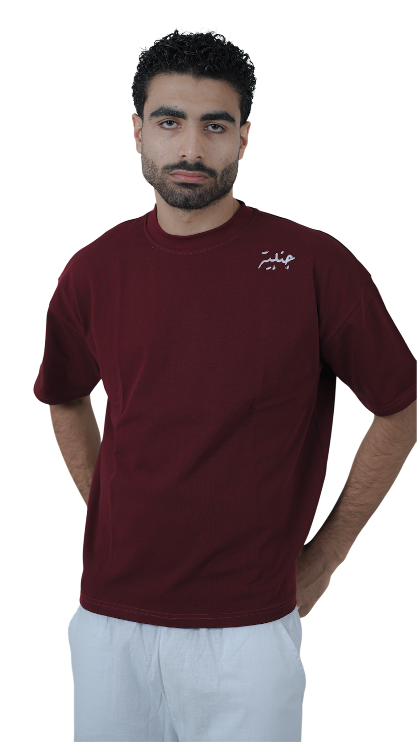 QAMARIA BURGUNDY T SHIRT