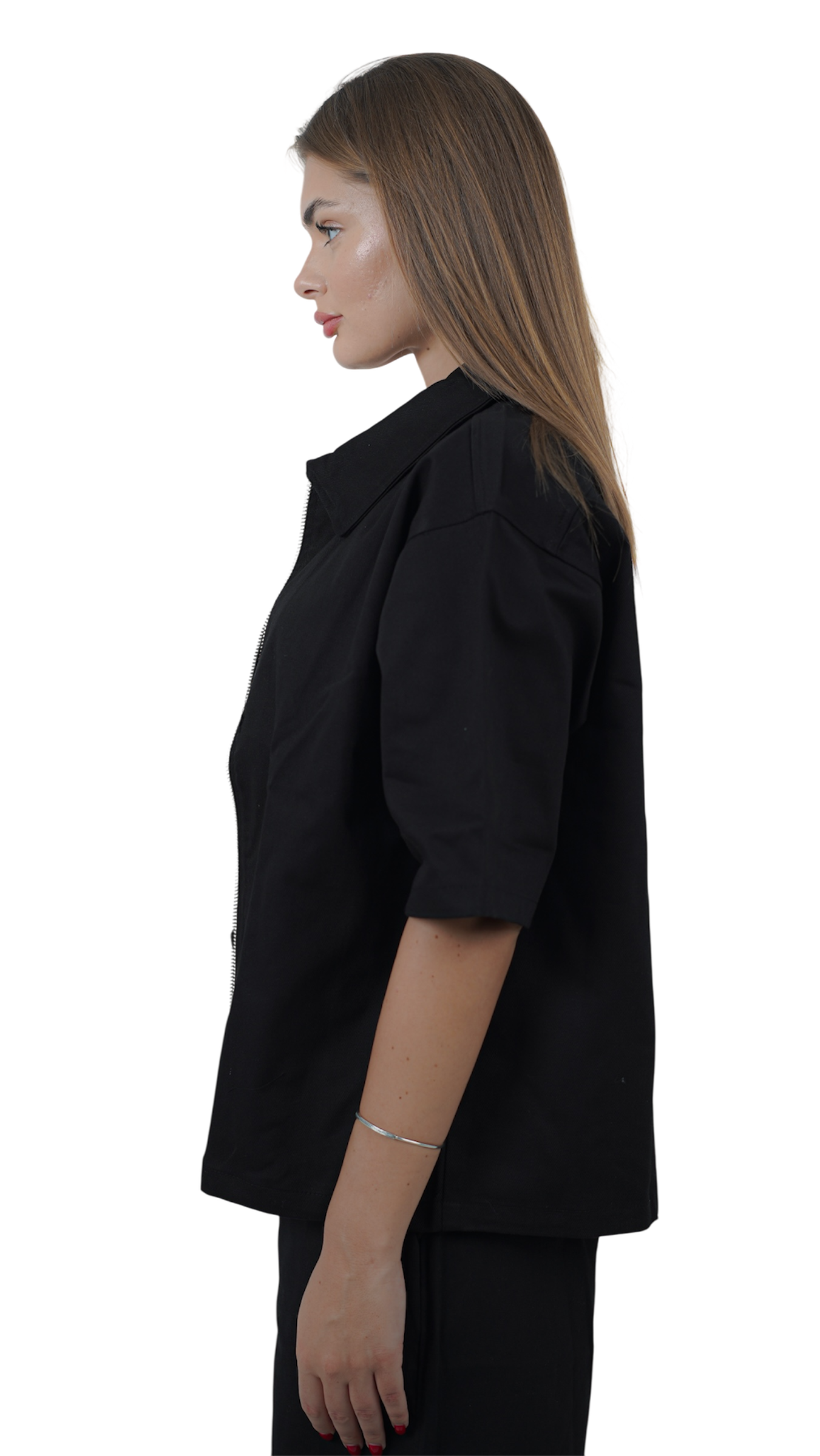 YAMENION BLACK ZIP-UP