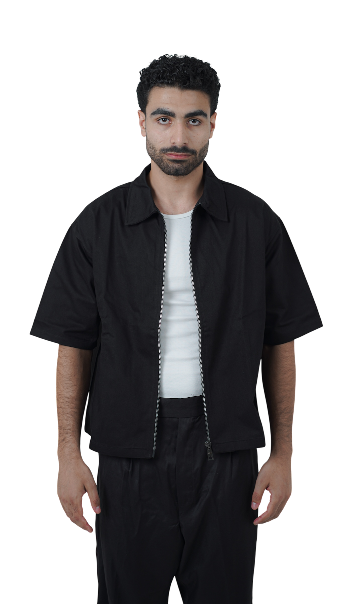 YAMENION BLACK ZIP-UP