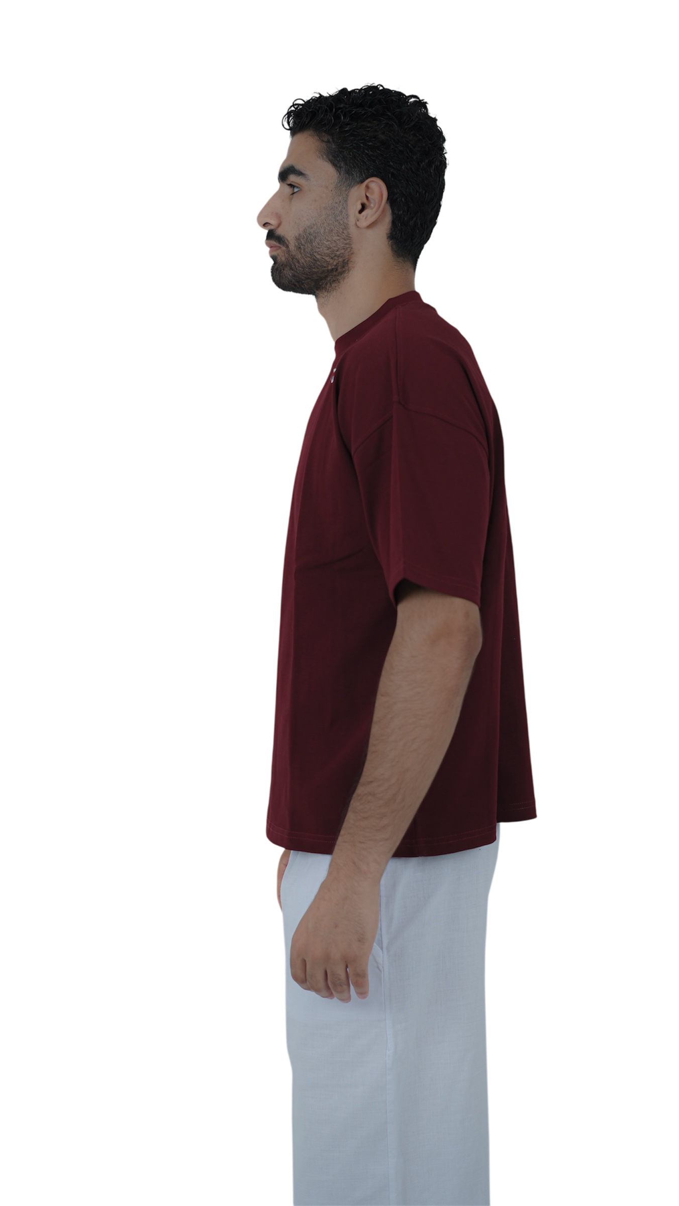 QAMARIA BURGUNDY T SHIRT