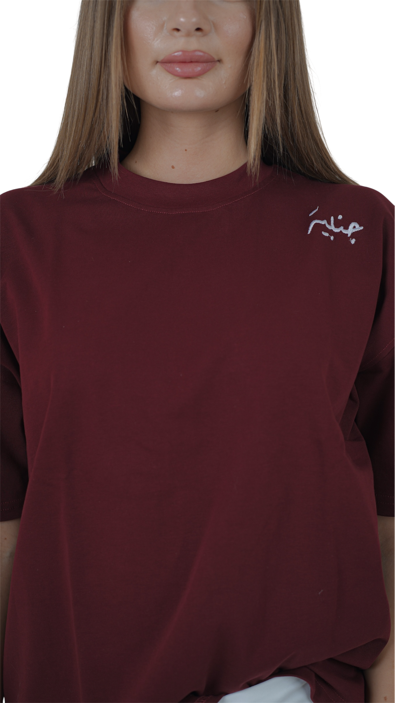 QAMARIA BURGUNDY T SHIRT