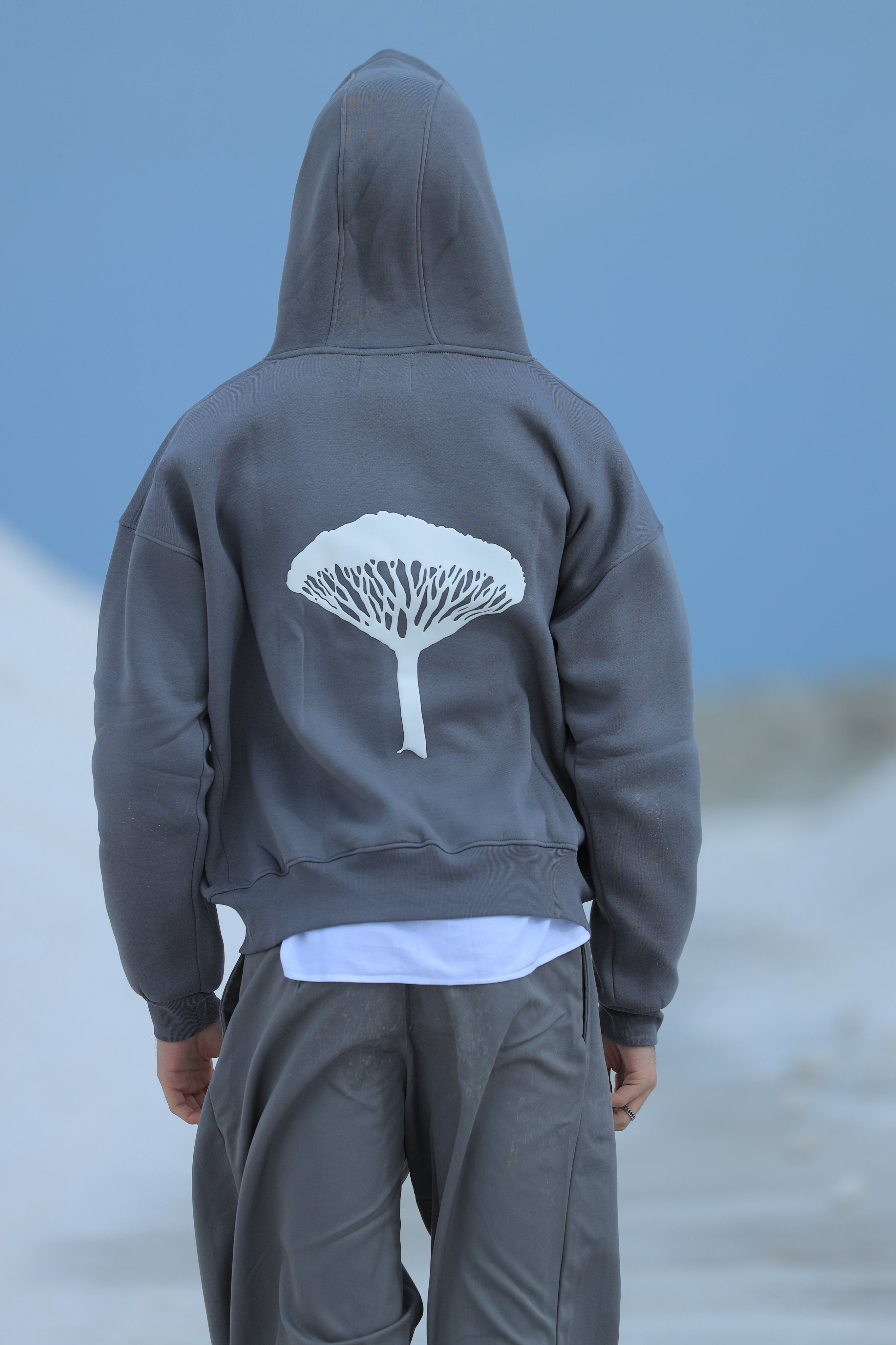 BLOOD TREE GERY HOODIE