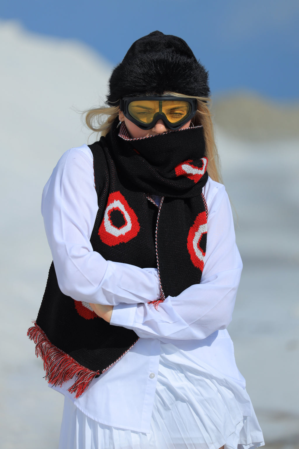 MUGHMAQ KNITED WINTER SCARF