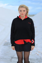 MUGHMAQ KNITED POLO SWEETSHIRT