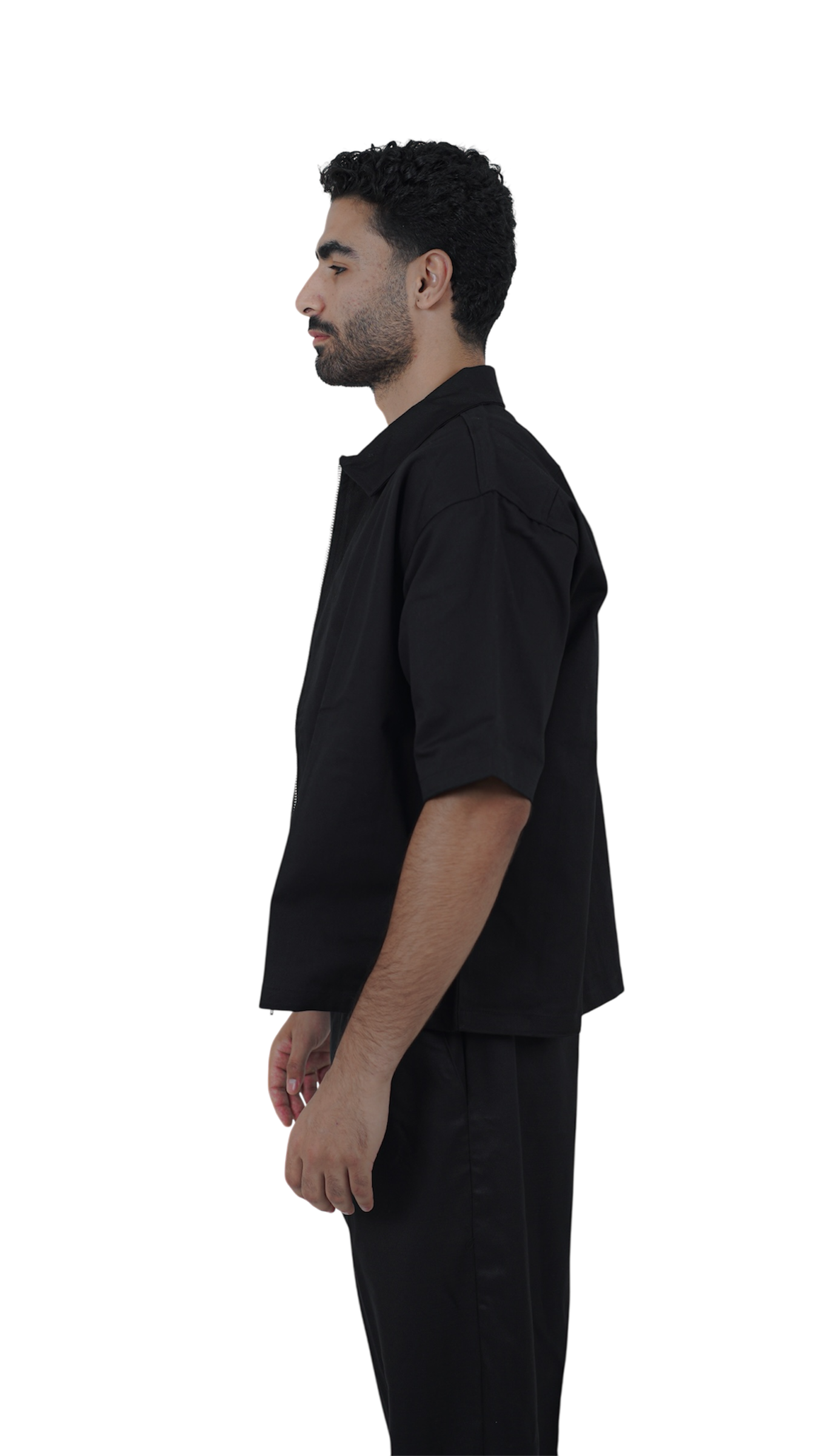YAMENION BLACK ZIP-UP