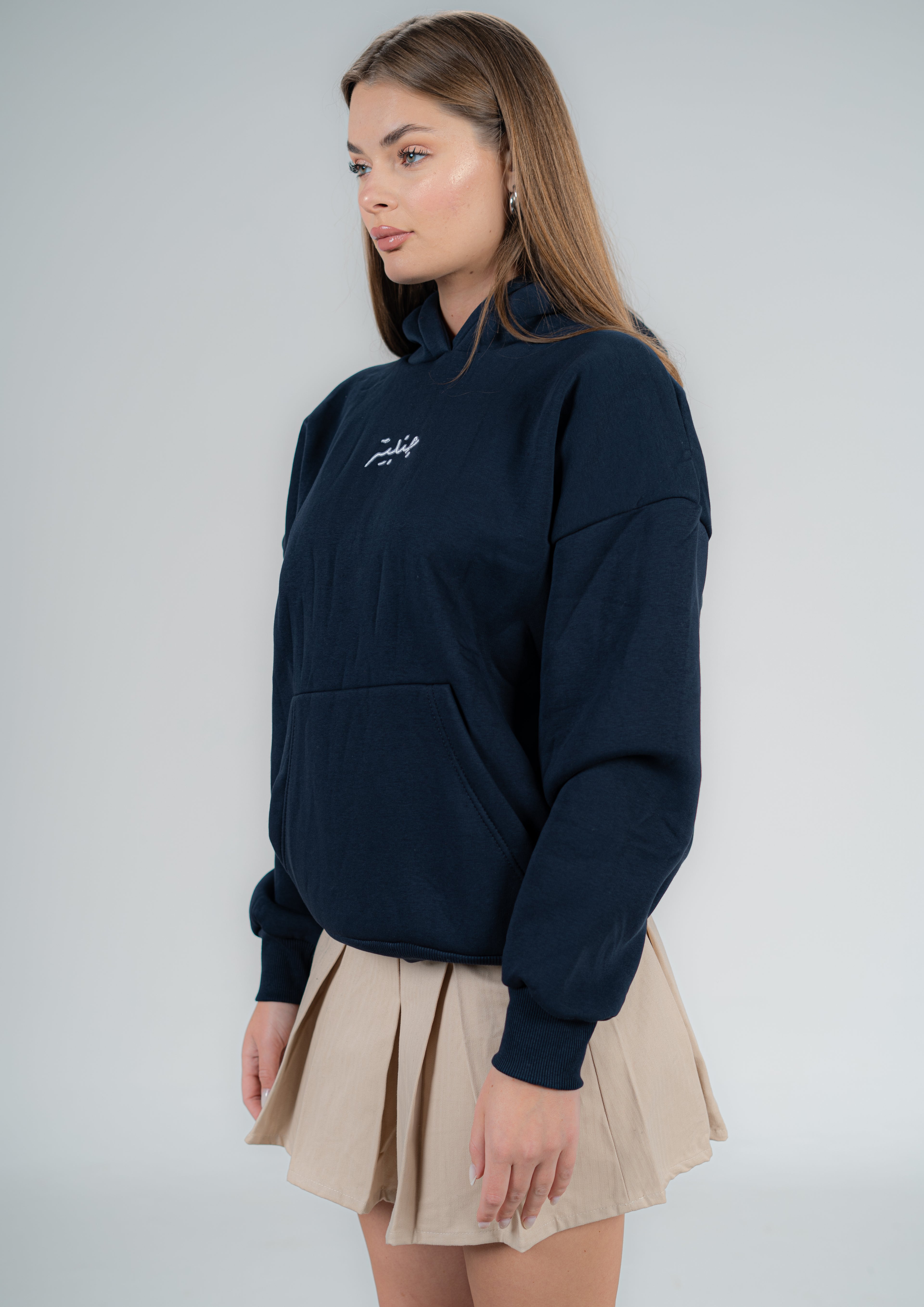 DAR-ALHAJAR NAVY HOODIE