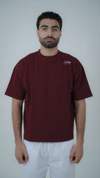 QAMARIA BURGUNDY T SHIRT