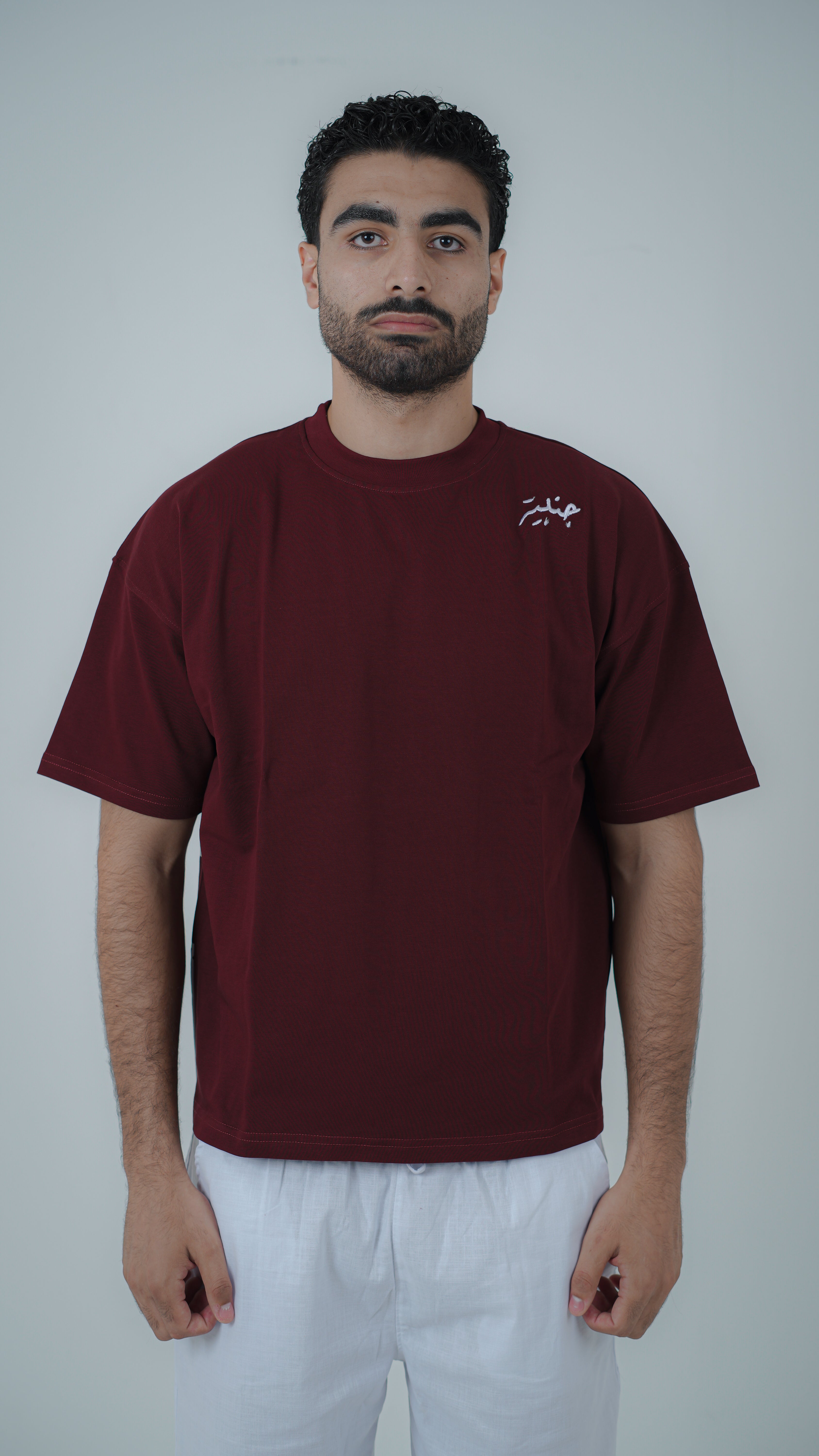 QAMARIA BURGUNDY T SHIRT