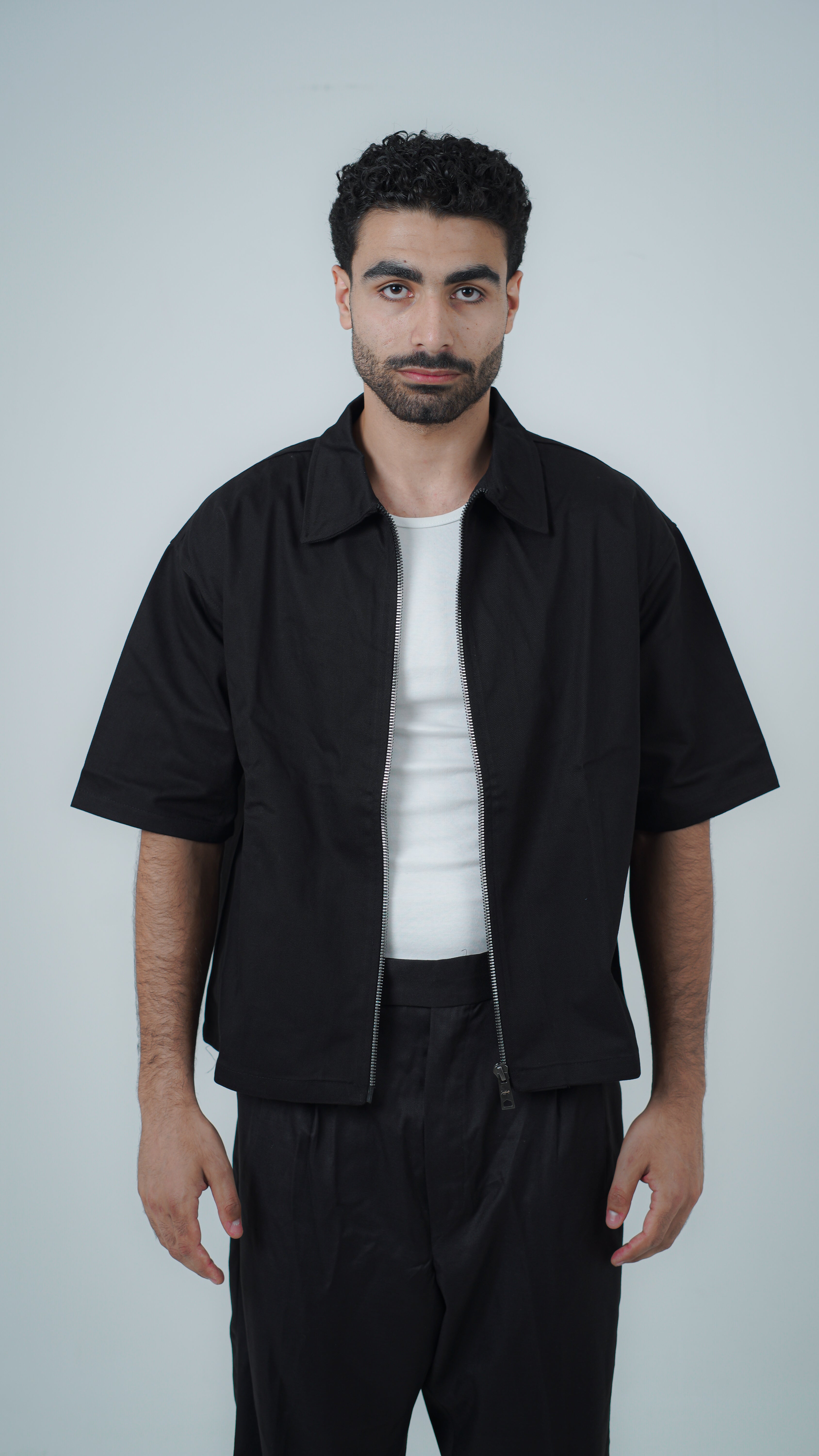 YAMENION BLACK ZIP-UP