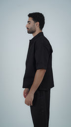 YAMENION BLACK ZIP-UP