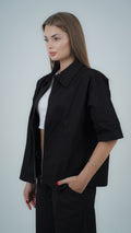 YAMENION BLACK ZIP-UP