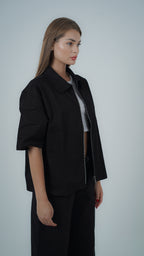 YAMENION BLACK ZIP-UP