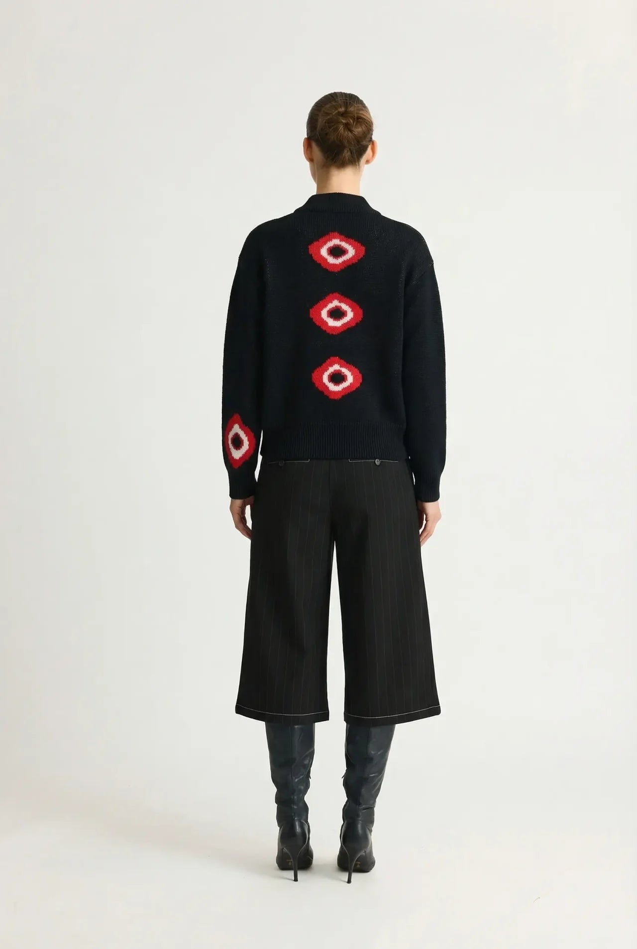 MUGHMAQ KNITED POLO SWEETSHIRT