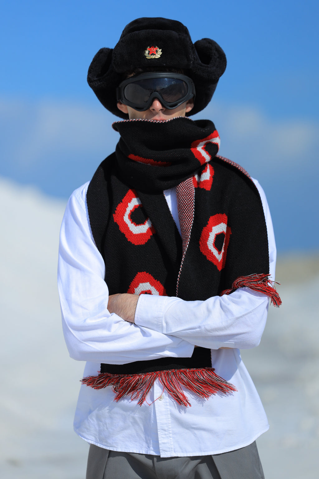 MUGHMAQ KNITED WINTER SCARF