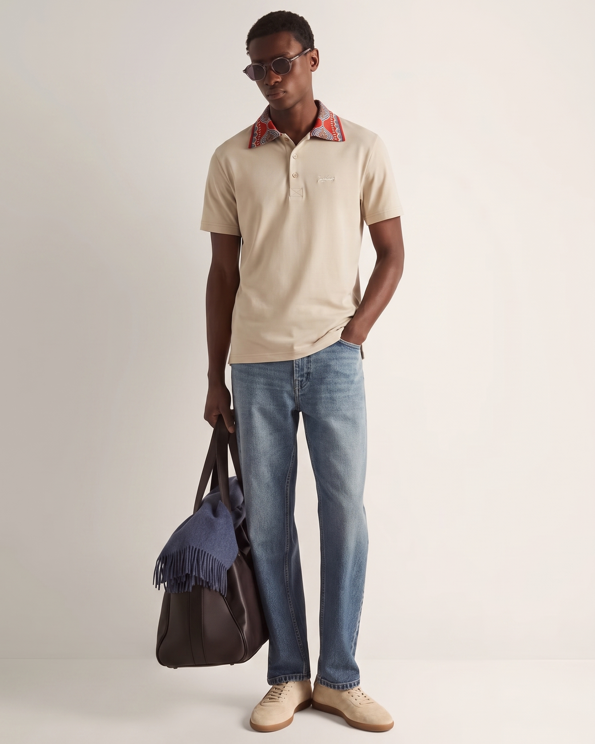 STARAH  BEIGE POLO SHIRT