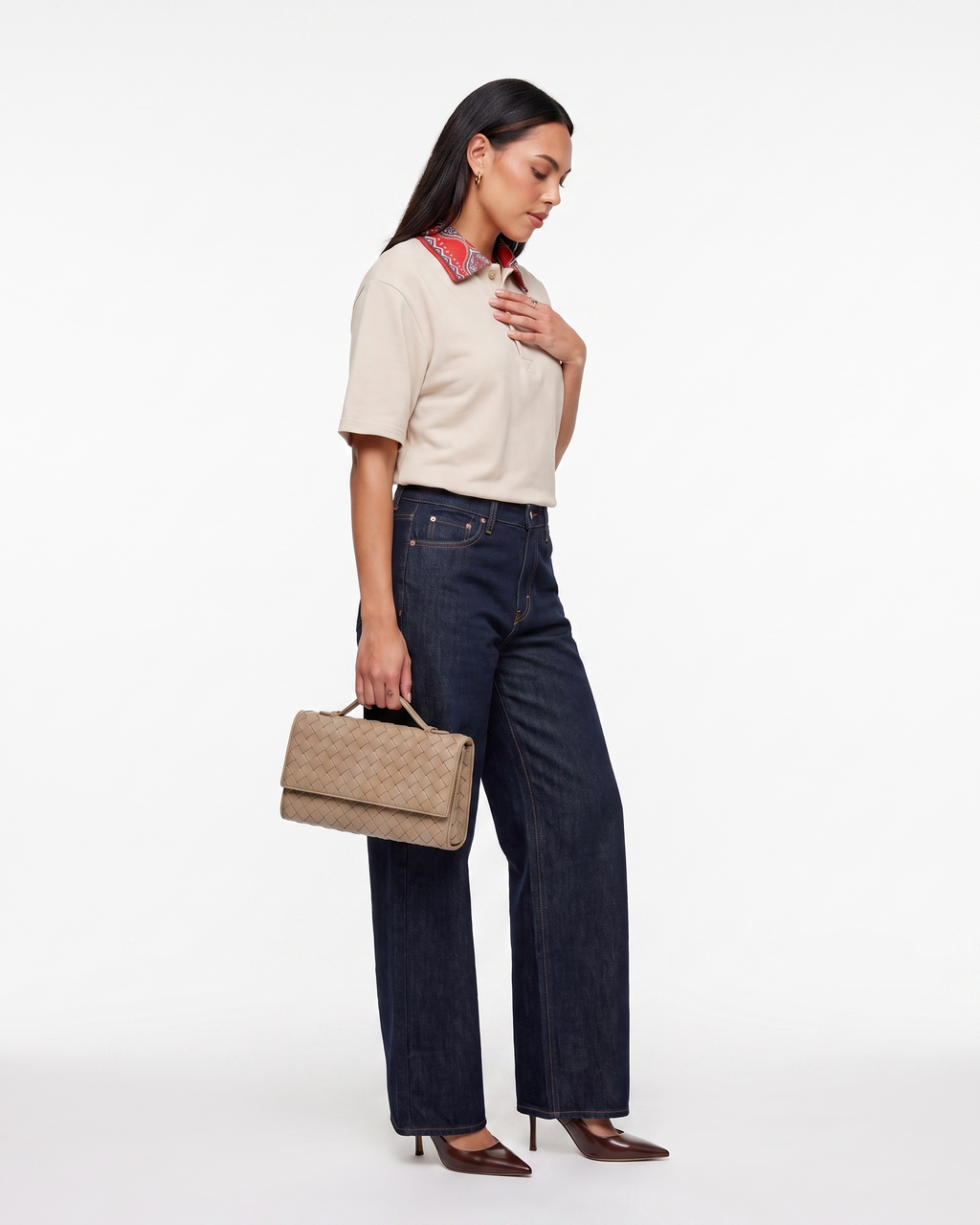 STARAH  BEIGE POLO SHIRT